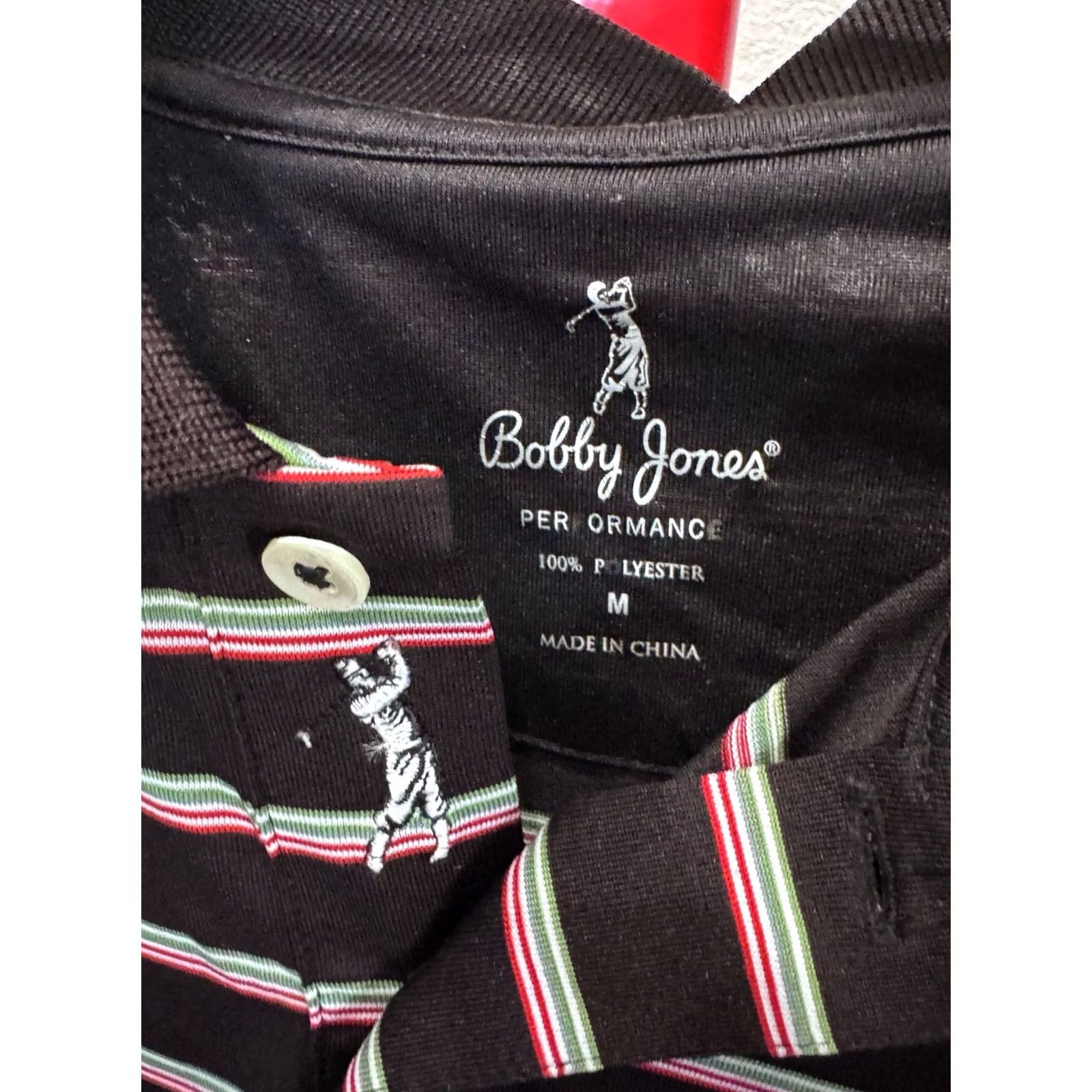 Vintage Bobby Jones Vegas Cup Stripe Golf Shirt Medium M Mens Size US M / EU 48-50 / 2 - 5 Thumbnail
