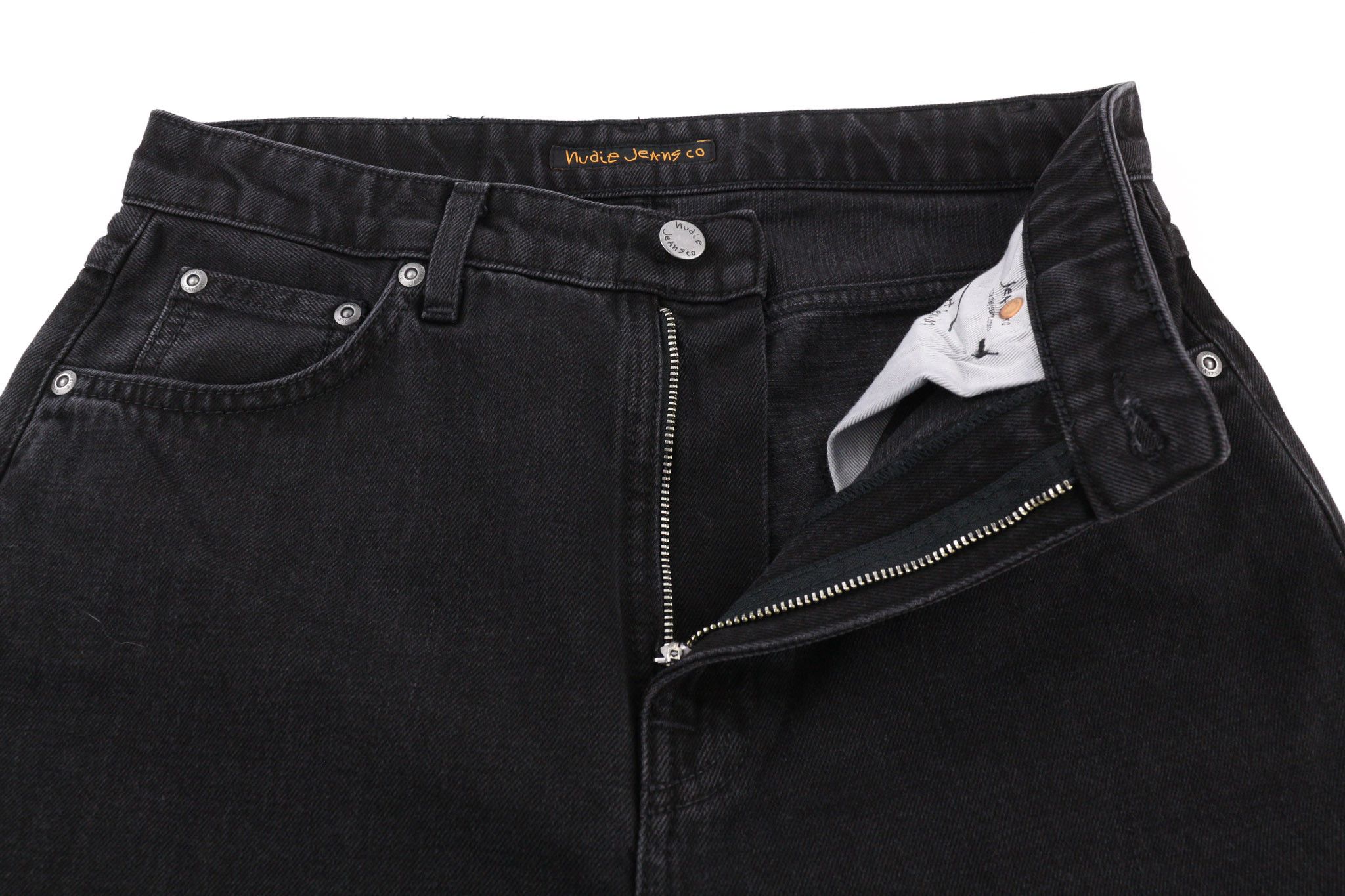 Nudie Jeans BREEZY BRITT W29/L28 Black Cotton Denim Jeans 80668 Size US 29 - 4 Thumbnail