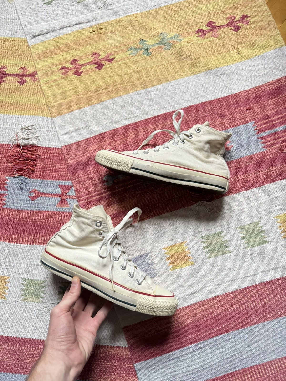 Converse Vintage 80’s Converse All Star Chuck Taylor Hi Top Size US 6.5 / IT 36.5 - 1 Thumbnail