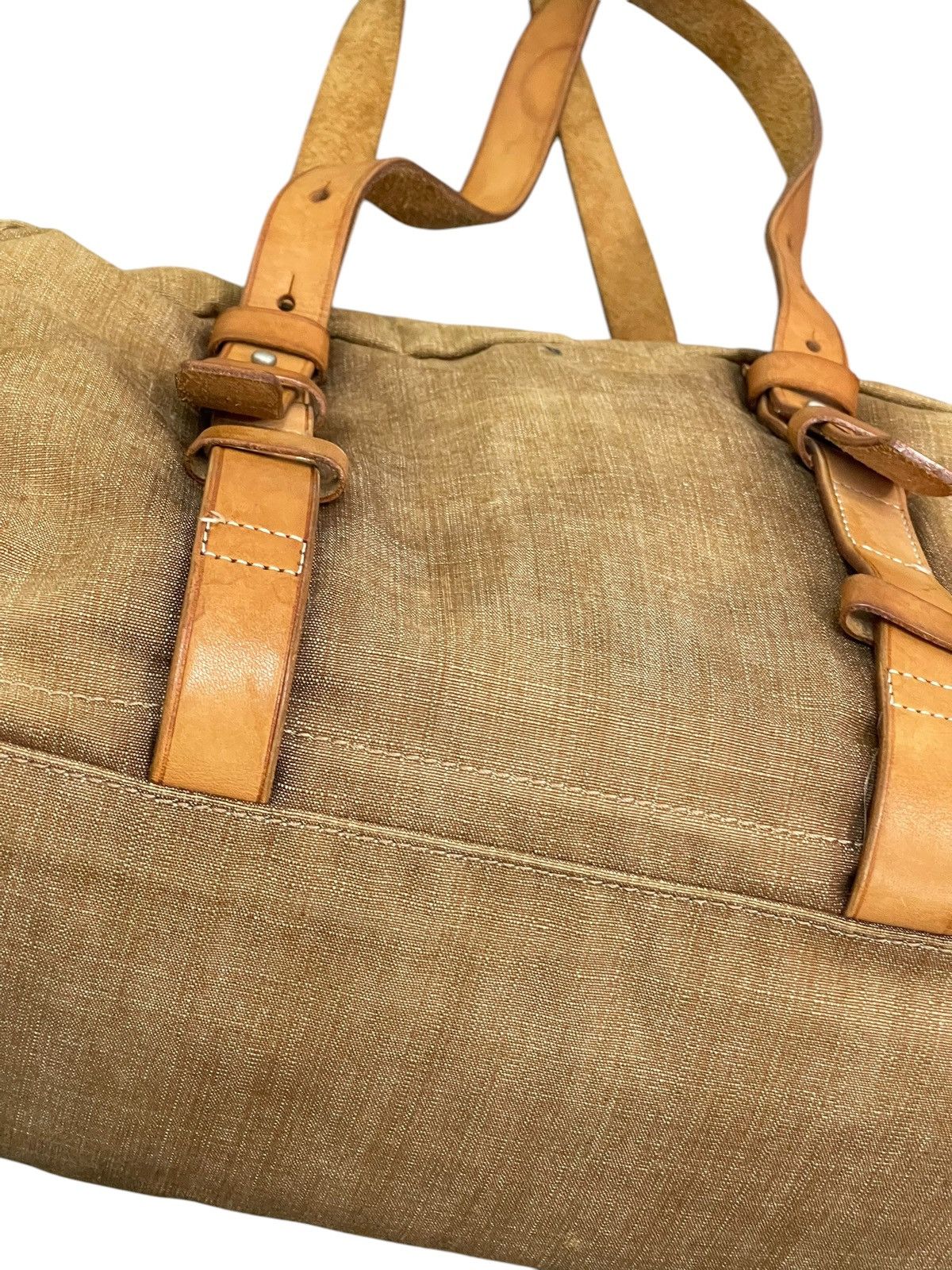 Genuine Leather Leather Cotton Canvas Lagasha Japan East/West Bag 1🟩5 Size ONE SIZE - 17 Thumbnail