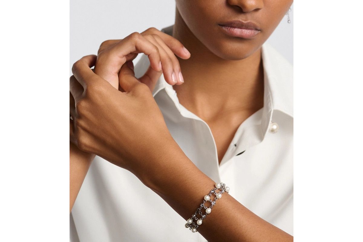 Dior o1bcso1str0126 Size: OS/Cd Treasure Bracelet in Silver/White Size ONE SIZE - 3 Thumbnail