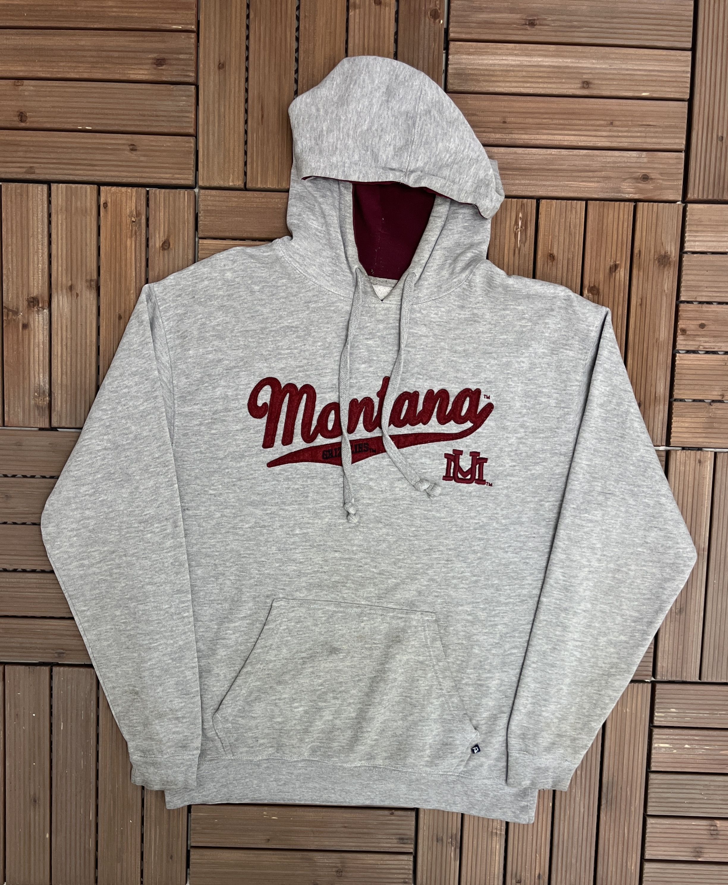 Vintage Montana Grizzlies Stitched Vintage Grey Hoodie Sweater Size US L / EU 52-54 / 3 - 1 Thumbnail