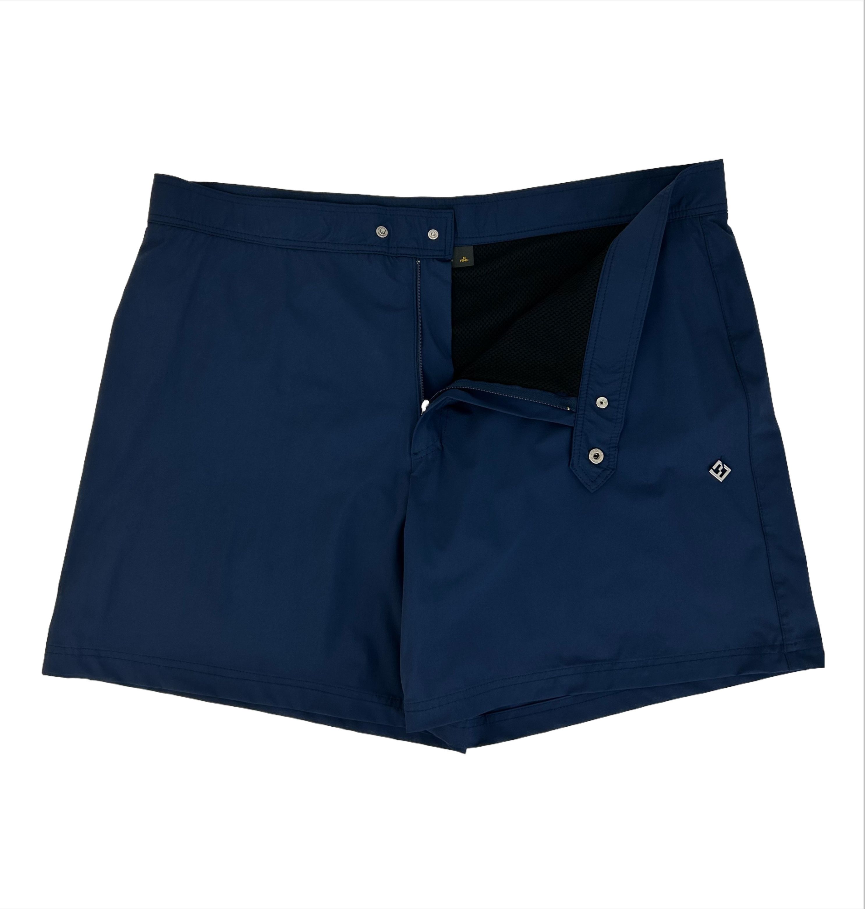 Fendi FENDI BLUE STRETCH NYLON SWIM SHORT Size US 40 / EU 56 - 2 Thumbnail