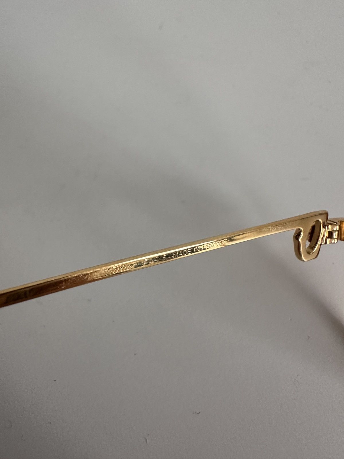 Cartier Vintage 90’s Cartier Vendome Louis 22k Gold Plated Glasses Size ONE SIZE - 7 Thumbnail