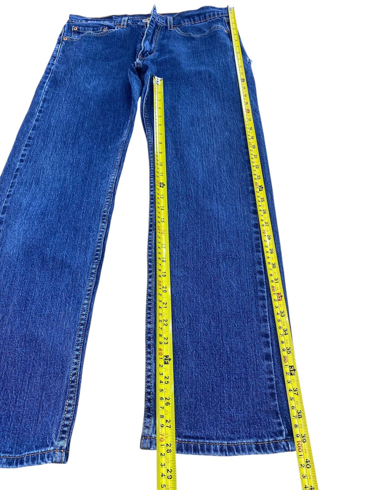 Levi's Levi’s 505 Blue Wash Style Straight Cut Jeans Size US 32 / EU 48 - 7 Thumbnail
