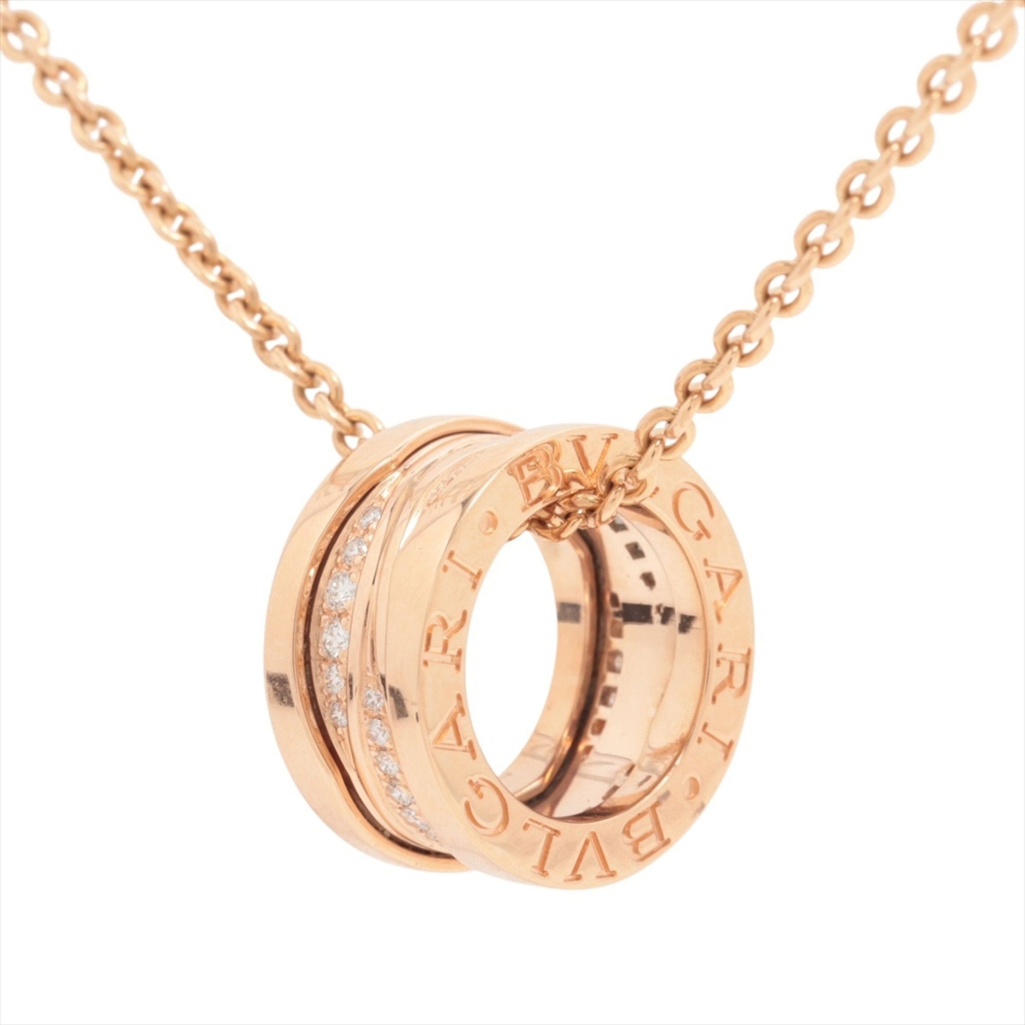 Bvlgari BVLGARI B.zero1 Design Legend Diamond Necklace 750 (PG) Gold Size ONE SIZE - 1 Thumbnail