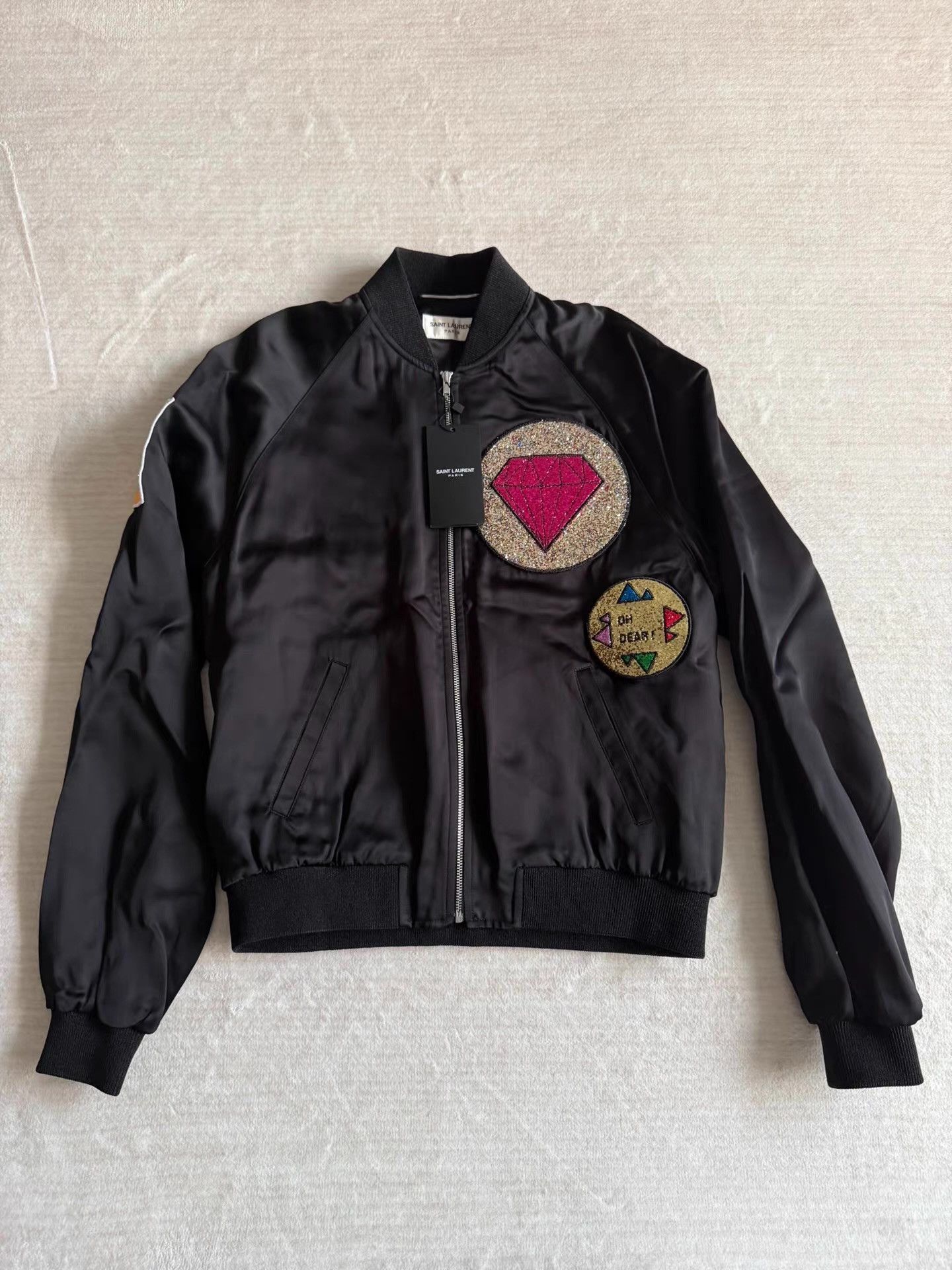 Saint Laurent Paris SLP Saint Laurent Sequin Diamond Jacket Ｑ23 Size US S / EU 44-46 / 1 - 1 Thumbnail