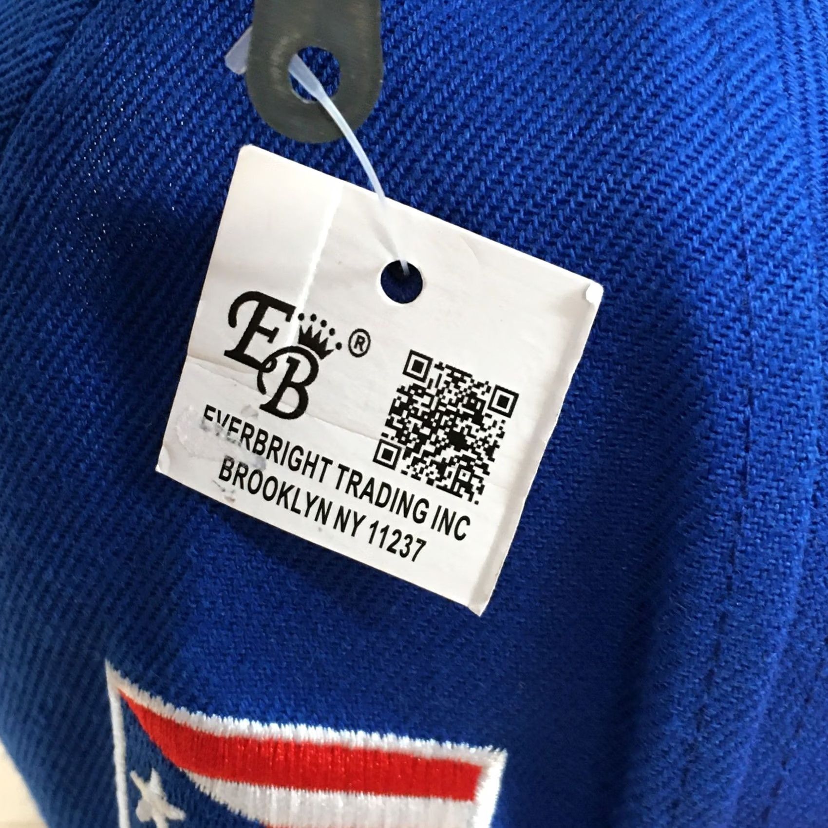 Vintage Everbright Puerto Rico Snapback Hat Blue OS Flat Brim Embroidered Logo Unisex Men Size ONE SIZE - 5 Thumbnail