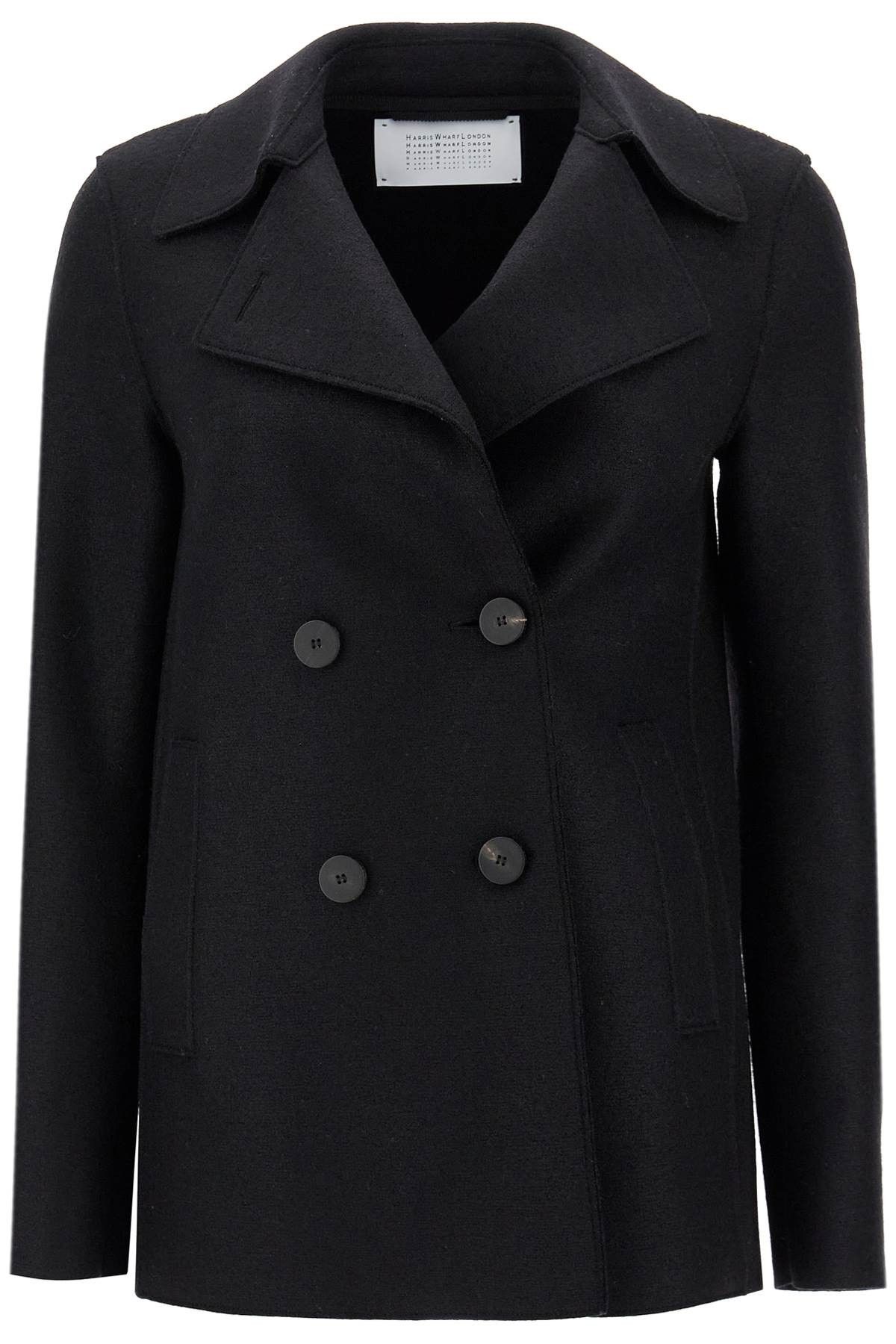 HARRIS WHARF LONDON Double-Breasted Wool Pressed Caban