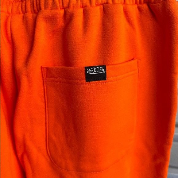Designer × Von Dutch NWT VON DUTCH ORANGE SWEATPANTS SZ MEDIUM M Size US 30 / EU 46 - 6 Thumbnail