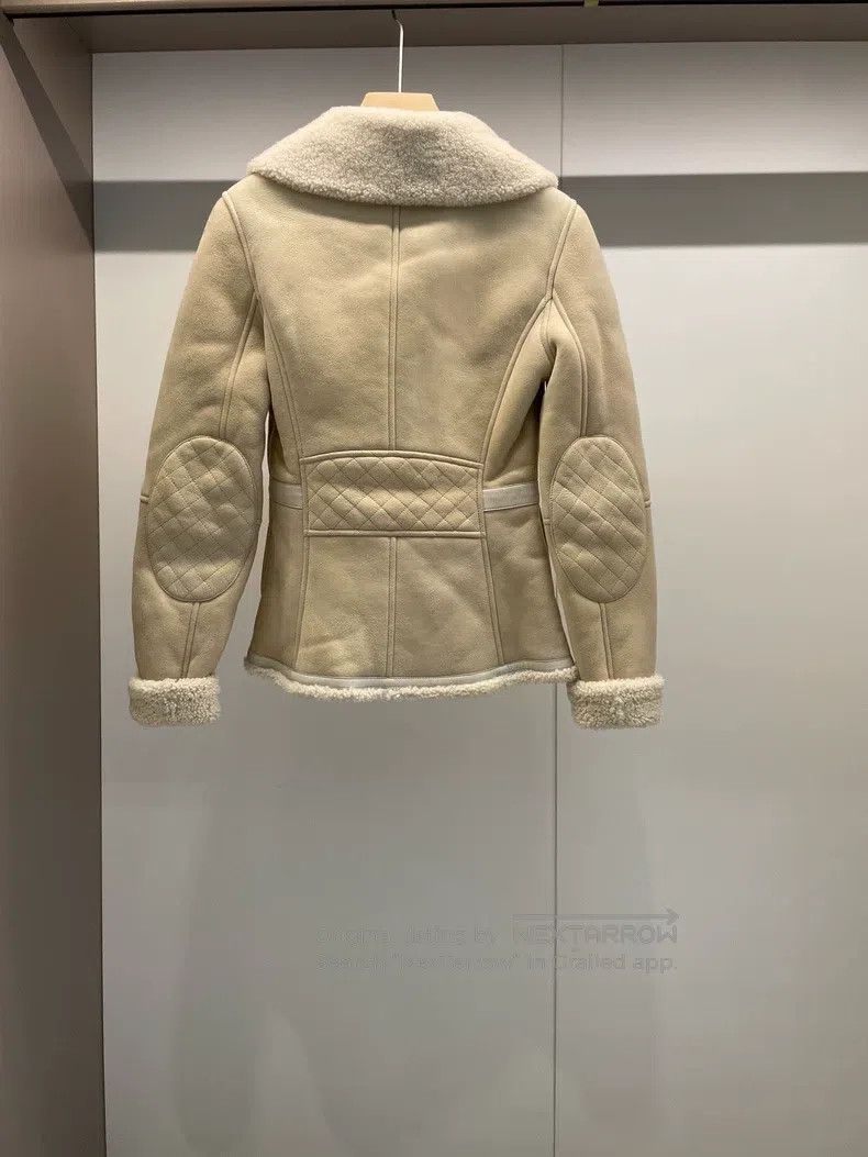 Hermes Hermes Beige lamb fur coat Size XXS / US 00 / IT 34 - 2 Thumbnail
