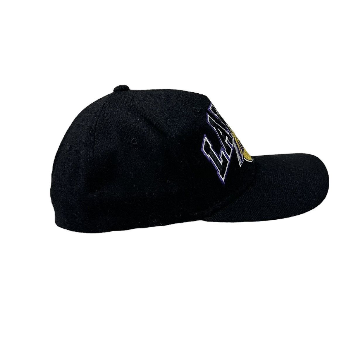 NBA × Starter × Vintage Vtg 90's Los Angeles LA Lakers Starter Wool Fitted Flex Hat Size ONE SIZE - 4 Thumbnail