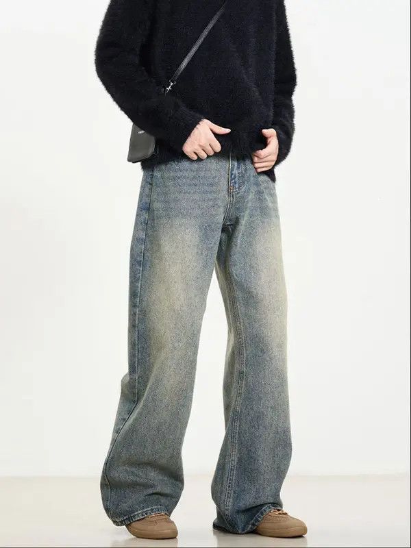 Japanese Brand Masaki x Juri Men's vintage washed distressed flared jeans Size US 32 / EU 48 - 4 Thumbnail