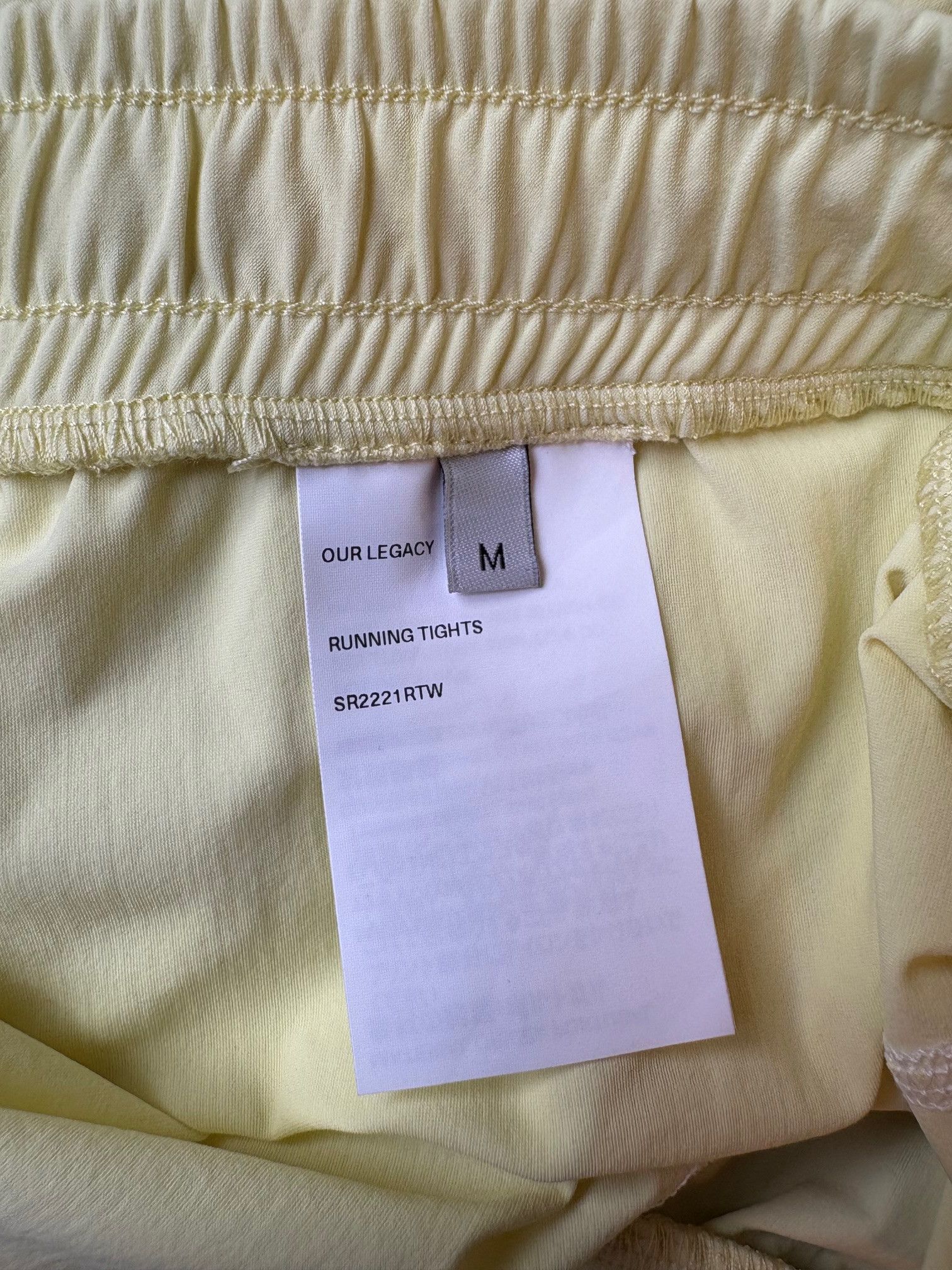 Our Legacy Our Legacy WORKSHOP Running Tights, Waxed Yellow Medium Size US 32 / EU 48 - 6 Thumbnail