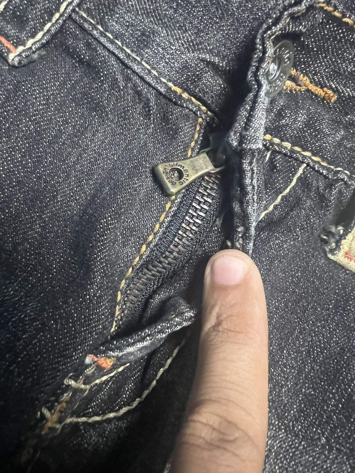 semanticdesign Archive Semantic Design Distressed Flared Denim (45) Size 34" / US 12 / IT 48 - 9 Thumbnail