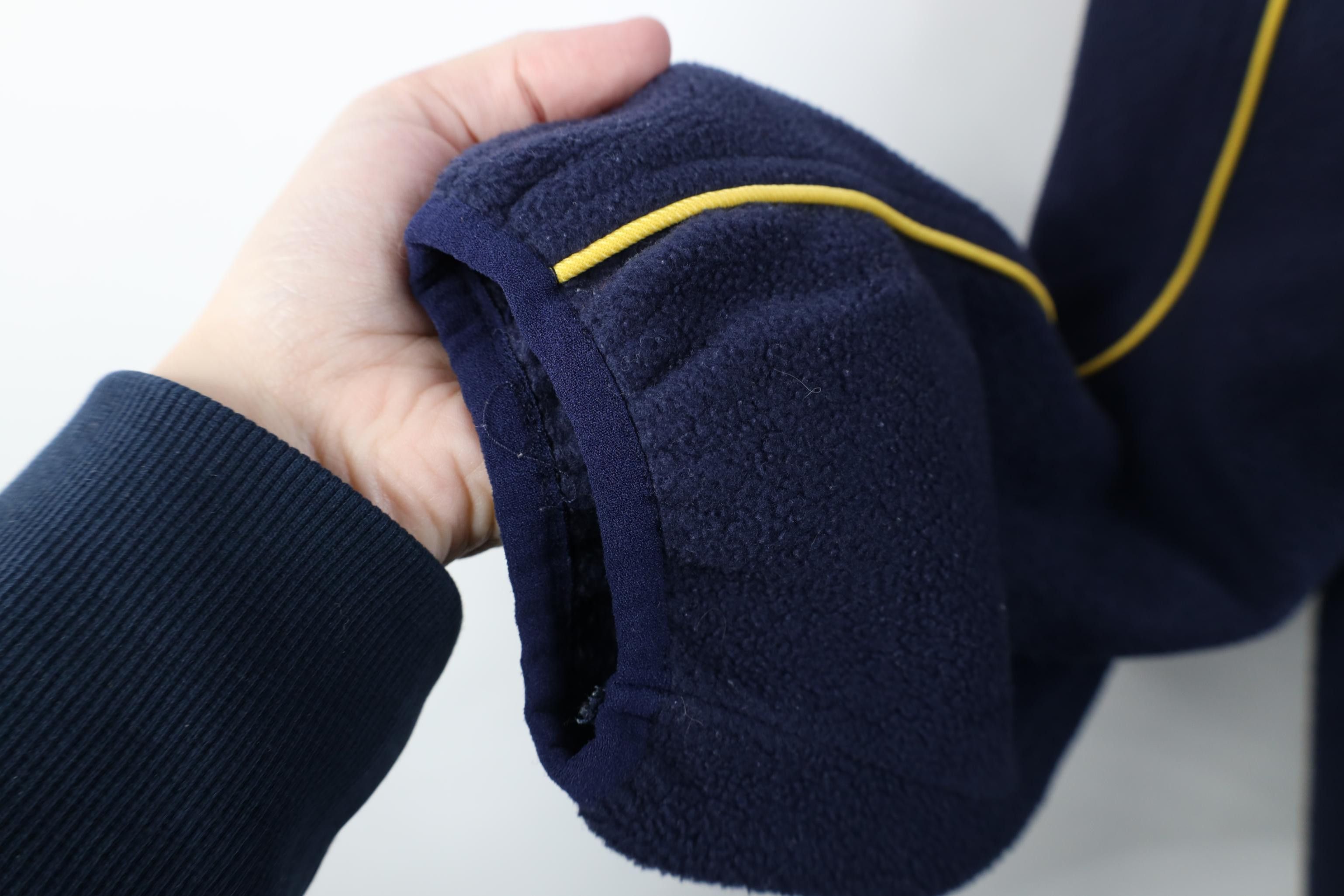 Reebok Vintage Reebok University of Michigan 1/4 Zip Fleece Sweater Size US XXL / EU 58 / 5 - 7 Thumbnail