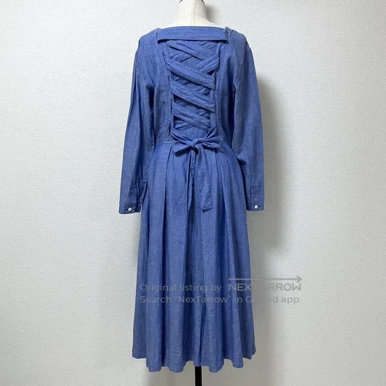 Issey Miyake Issey Miyake Blue Dress Size M / US 6-8 / IT 42-44 - 3 Thumbnail