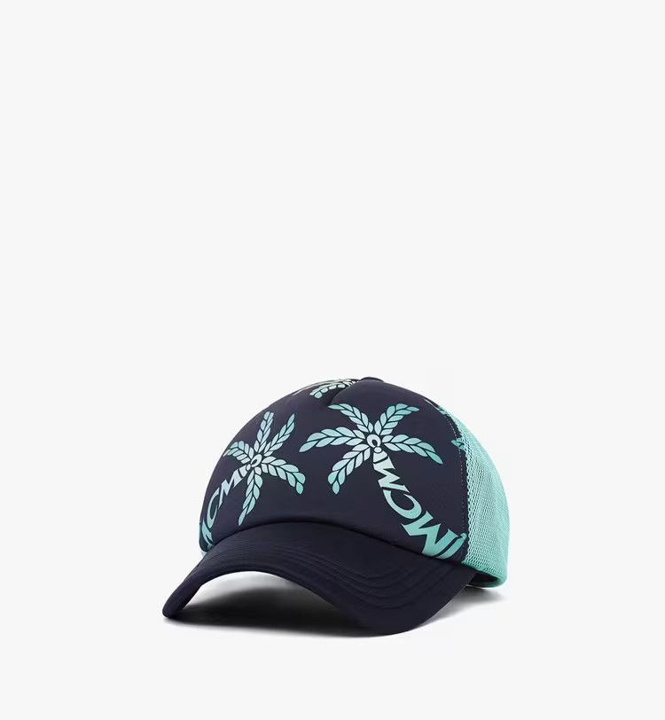 MCM o1mt1gz0426 Size: OS / Mesh Hat / Cap in Palm Neoprene Blue Size ONE SIZE - 1 Thumbnail
