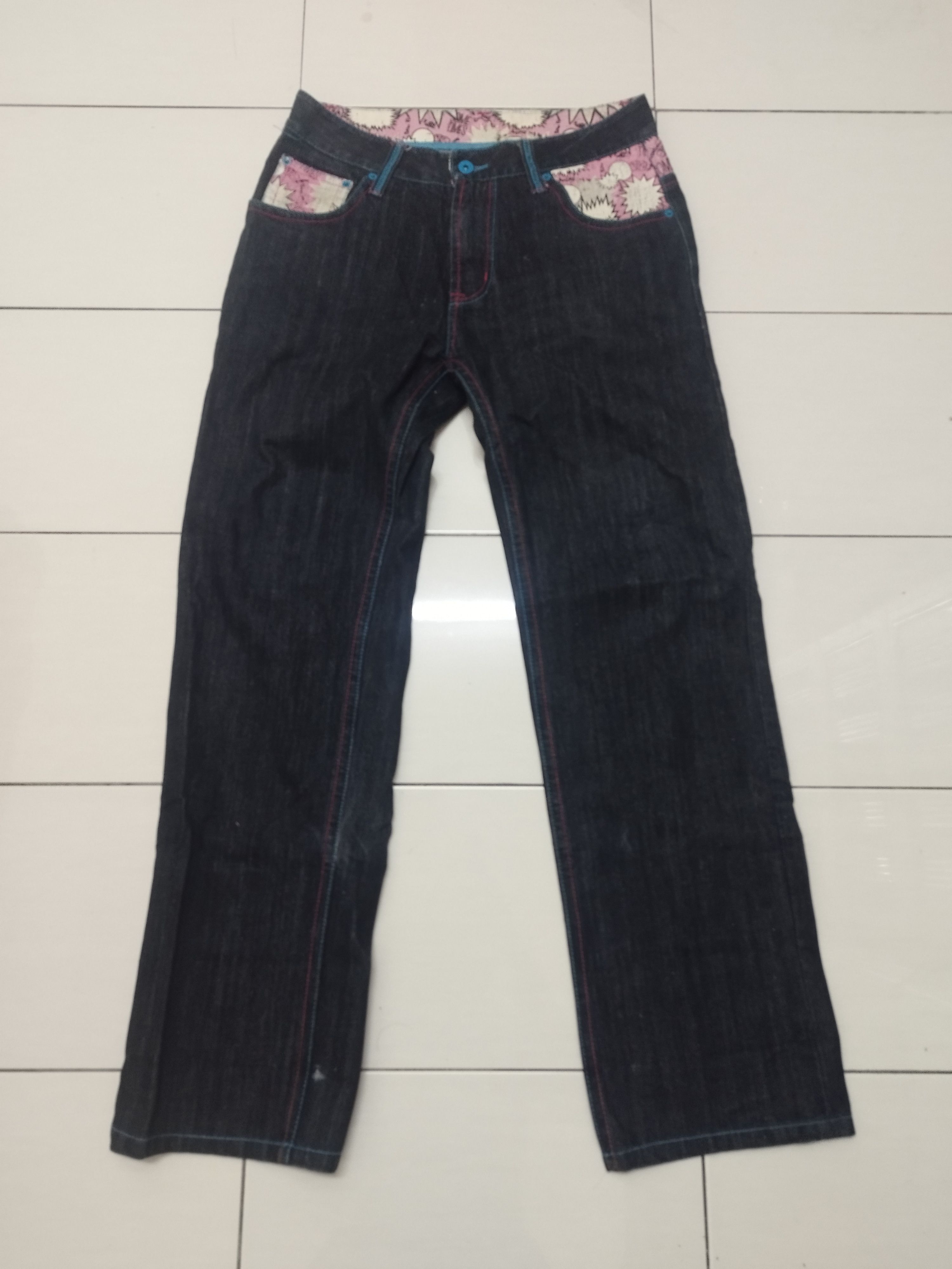 If Six Was Nine × Japanese Brand JAPANESE BRAND BIG LOGO EMBROIDERED JEANS Size US 32 / EU 48 - 1 Thumbnail