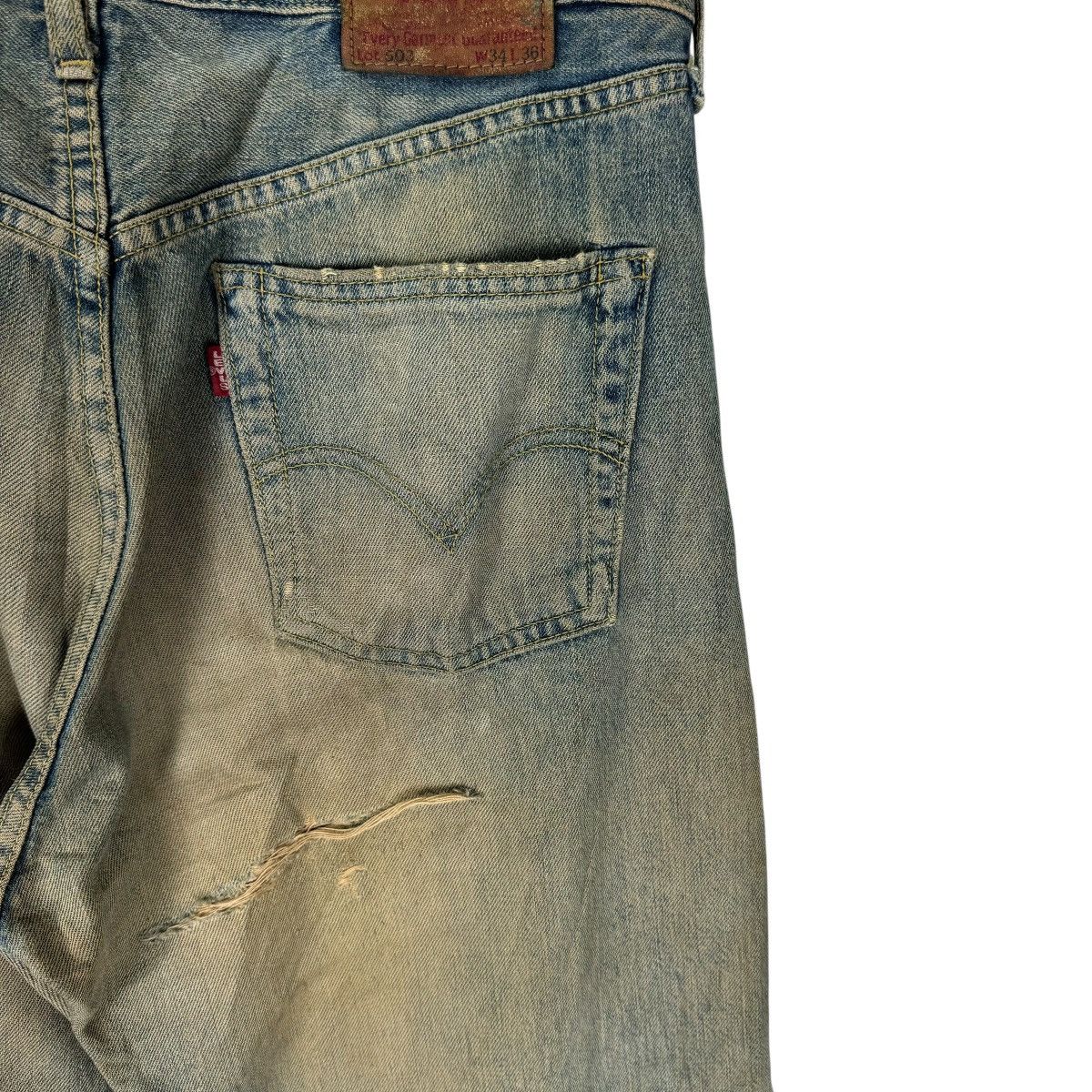 Levi's ☀️LEVI’S 503 BIG E J22 PATCHWORK DENIM JEANS PANTS Size US 32 / EU 48 - 10 Thumbnail