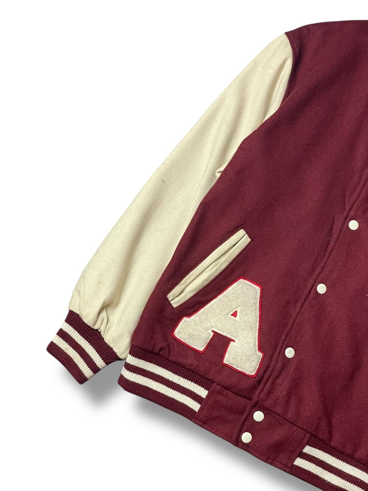 Japanese Brand × Vintage Vintage Mr Soro Embroidered Logo Varsity Jacket (112) Size US L / EU 52-54 / 3 - 4 Thumbnail