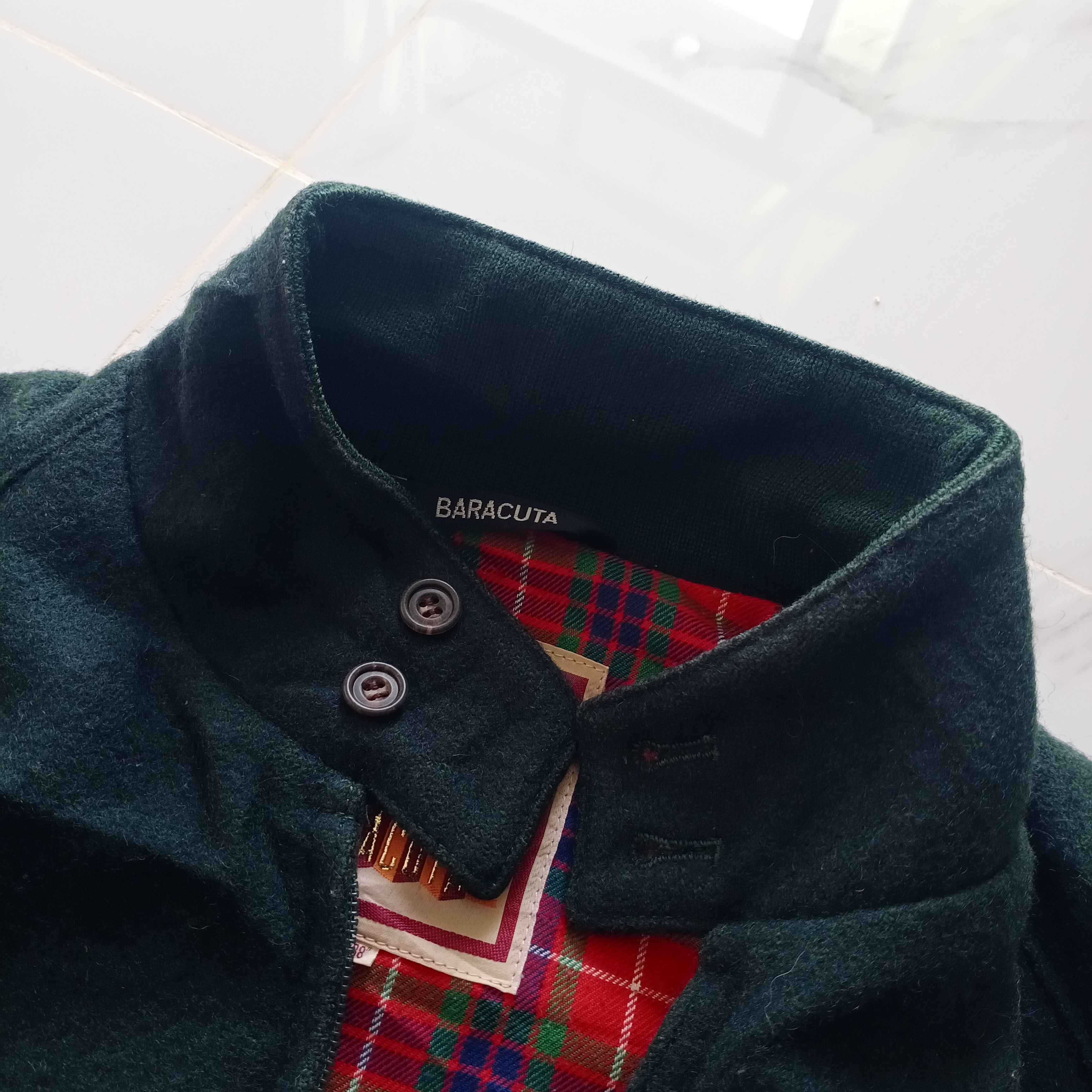 Baracuta BARACUTA G9 Vintage jacket tartan dark green size 38 Size US M / EU 48-50 / 2 - 7 Thumbnail