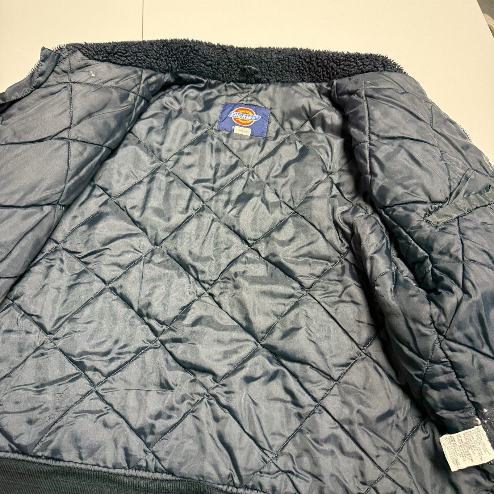 Dickies Vintage Dickies Bomber Jacket Faux Fur Mens XL Navy Blue Size US XL / EU 56 / 4 - 7 Thumbnail