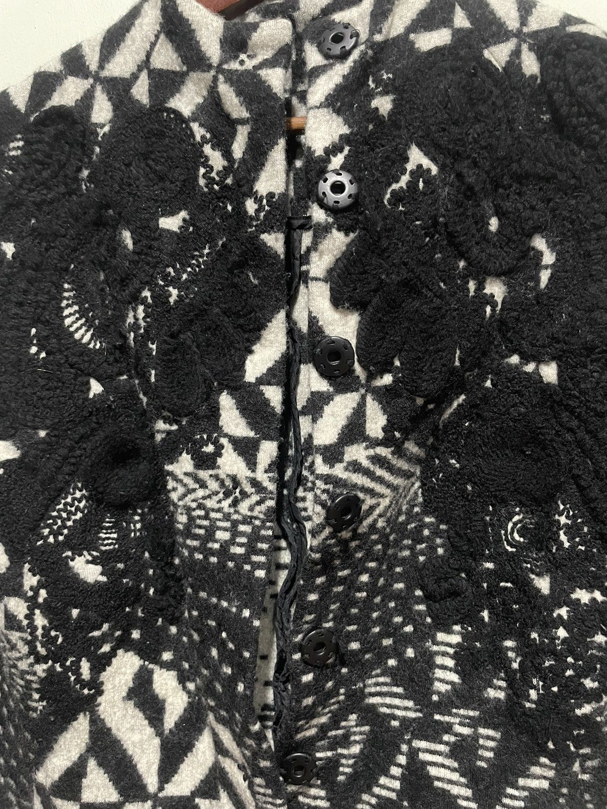 Christian Lacroix Christian Lacroix jacquard knit coat Size ONE SIZE - 3 Thumbnail