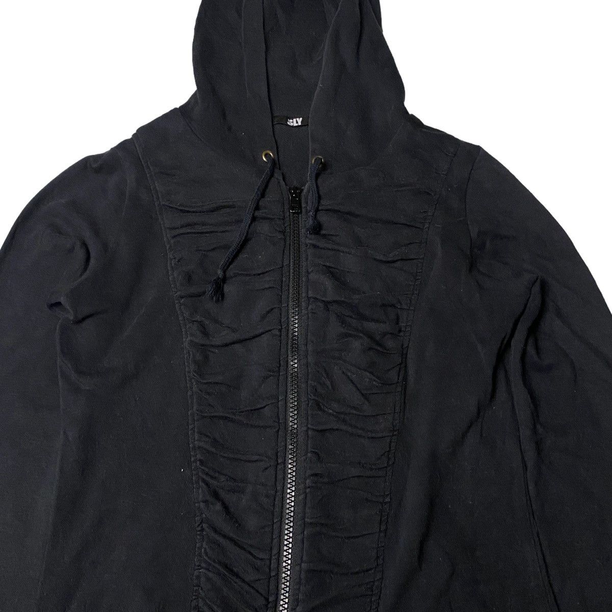 Hysteric Glamour 2000's Sly Japanese Wrinkled Zip Hoodie Size US XS / EU 42 / 0 - 3 Thumbnail