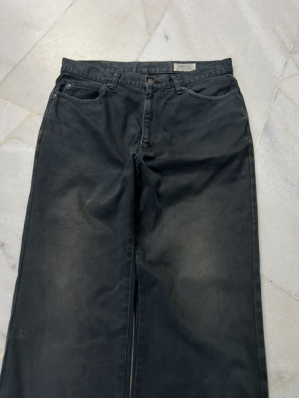 Japanese Brand VINTAGE 90’s BOBSON BUFFALO HEAD WASHED JEANS Size US 30 / EU 46 - 5 Thumbnail