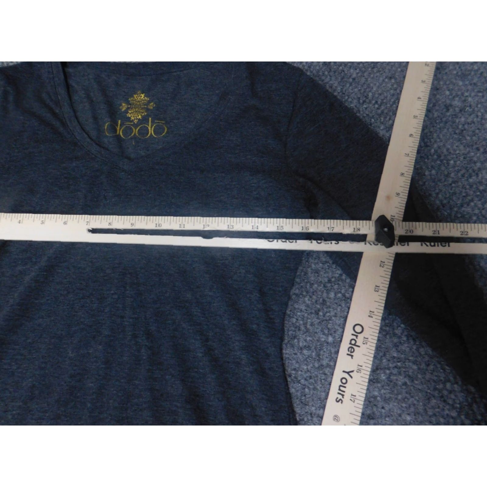 Vintage Dodo Blouse Shirt Women L Gray Cotton Stretch Pullover Casual Long Sleeve Collared Button Regular Basic Classic Vintage No Size L / US 10 / IT 46 - 4 Thumbnail