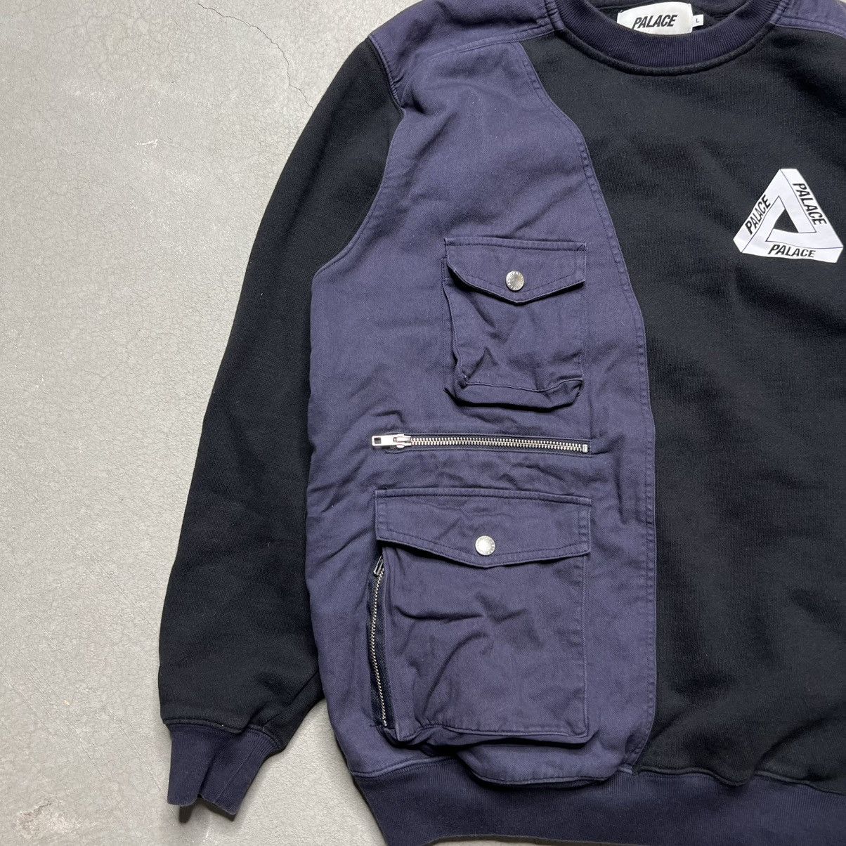 Palace Palace Patchwork Tri-Ferg Crew Black FW18 Size US L / EU 52-54 / 3 - 3 Thumbnail