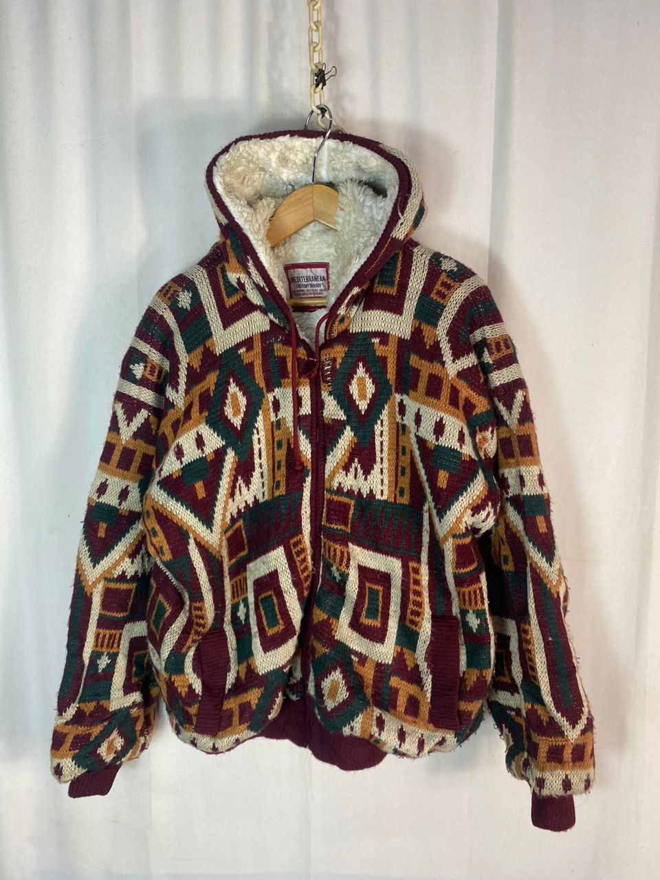Vintage Vintage Mediterranean greekmythology fullprint native hoodie Size US L / EU 52-54 / 3 - 13 Thumbnail