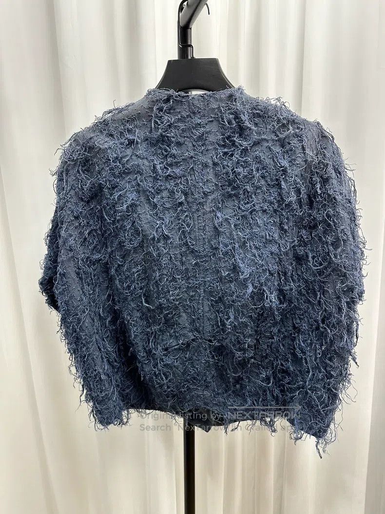 Issey Miyake Issey Miyake Cocoon Shaped Fuzzy Jacket Size L / US 10 / IT 46 - 4 Thumbnail