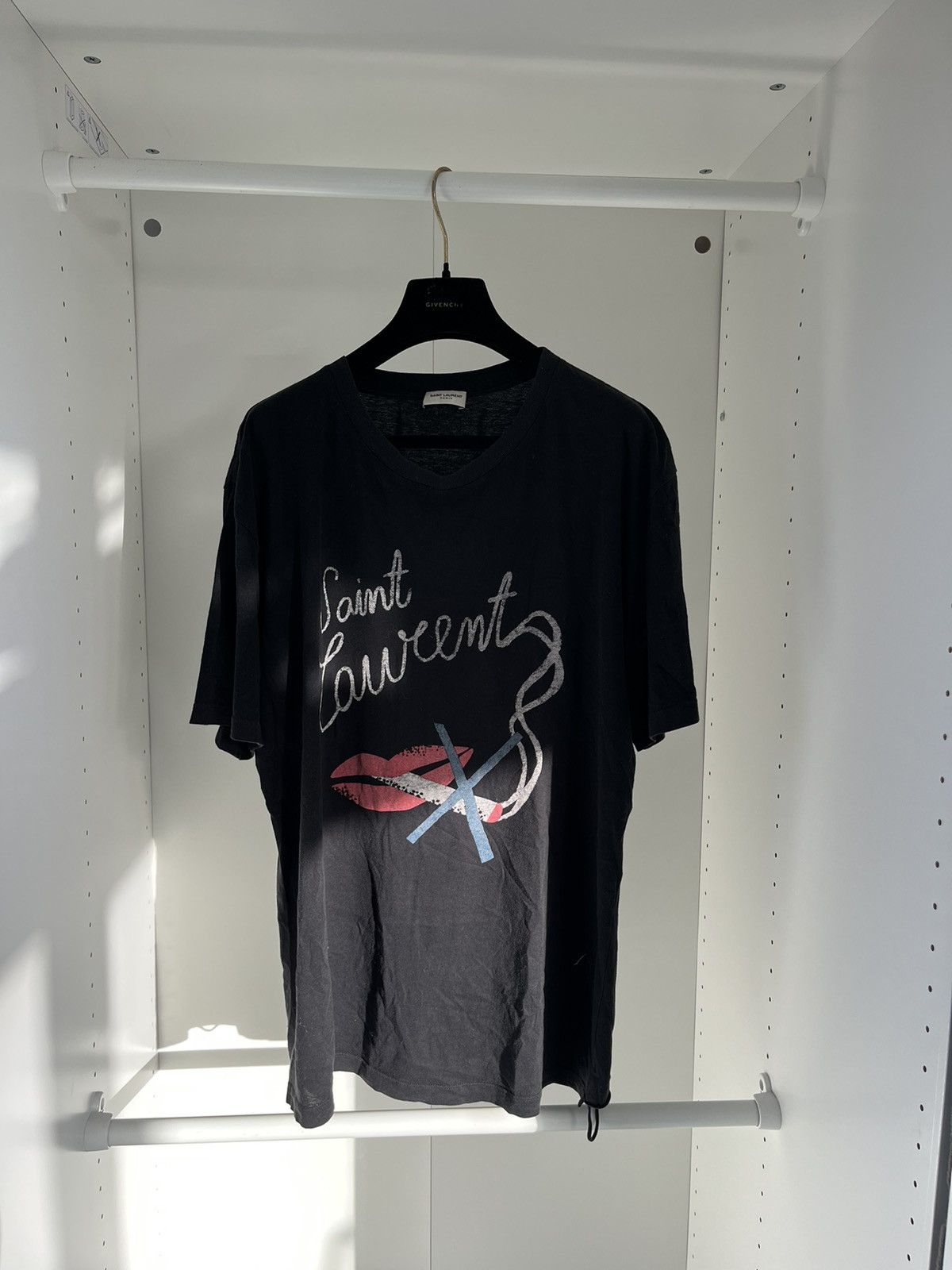Saint Laurent No Smoking Crew Neck T-Shirt w/ Tags - Size S