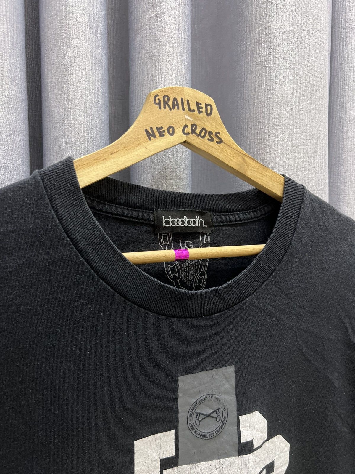 Vintage VINTAGE Y2K BLOODBATH PROJECT ESTABLISH BOUNDARIES LOGO TEE Size US L / EU 52-54 / 3 - 4 Thumbnail