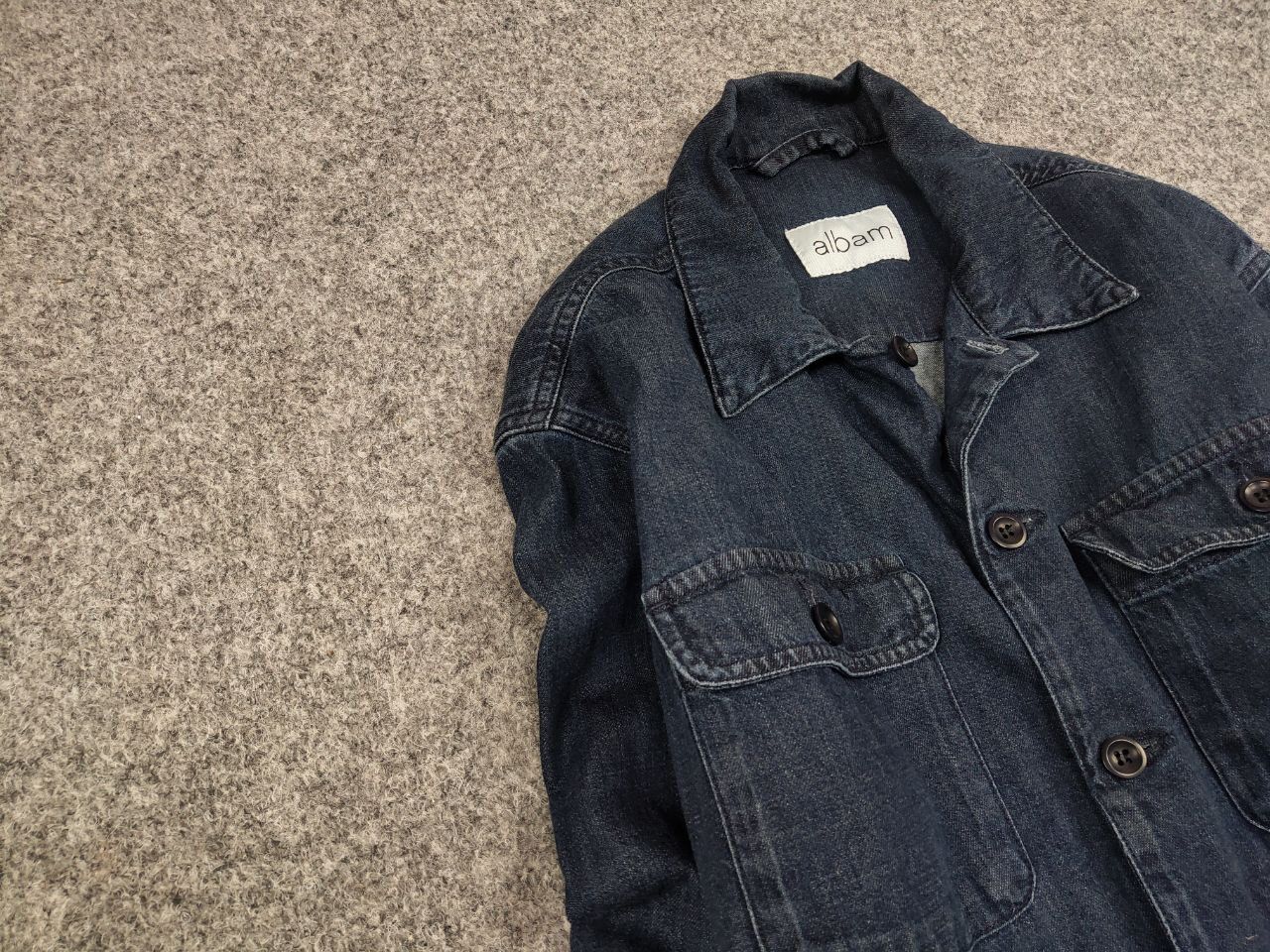 Albam Albam Design Light Denim Overshirt Pocket Jacket Size US S / EU 44-46 / 1 - 7 Thumbnail