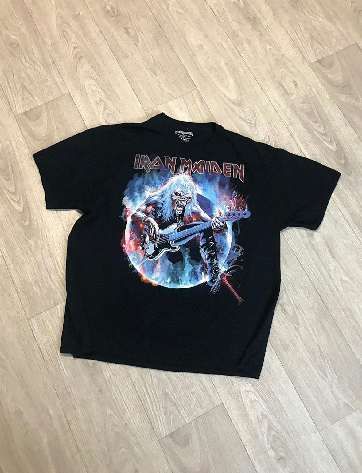 Pre-owned Band Tees X Iron Maiden Vintage Iron Maiden T-shirt In Black