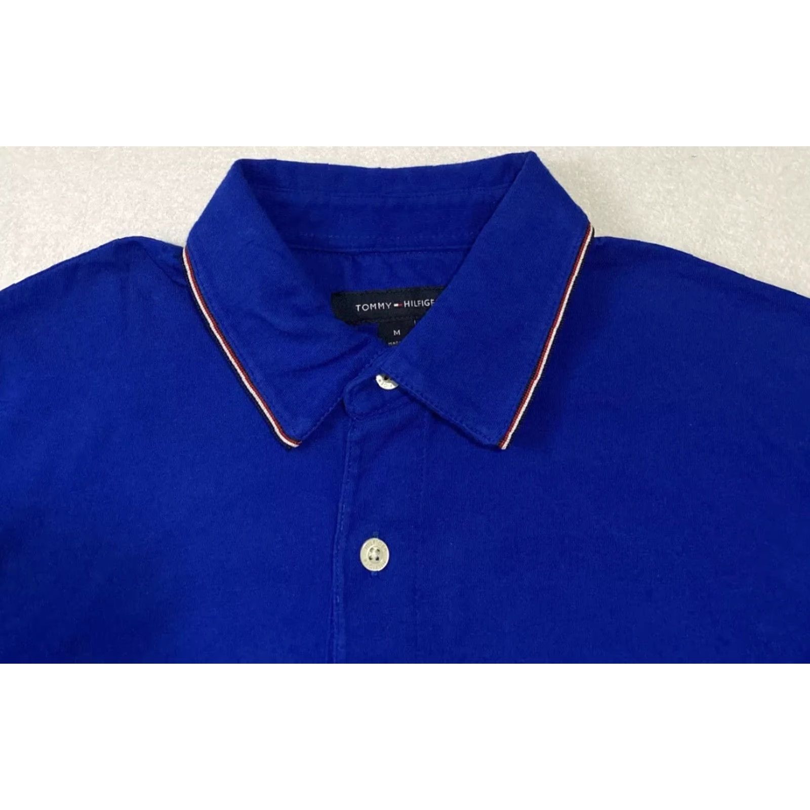 Vintage Tommy Hilfiger Polo Shirt Men’s M Blue Polo Shirt Casual Golf Polo Shirt Spring Summer Mens Regular Short Sleeve Cotton Dressy Polo Shirt 25-5 Size US M / EU 48-50 / 2 - 3 Thumbnail