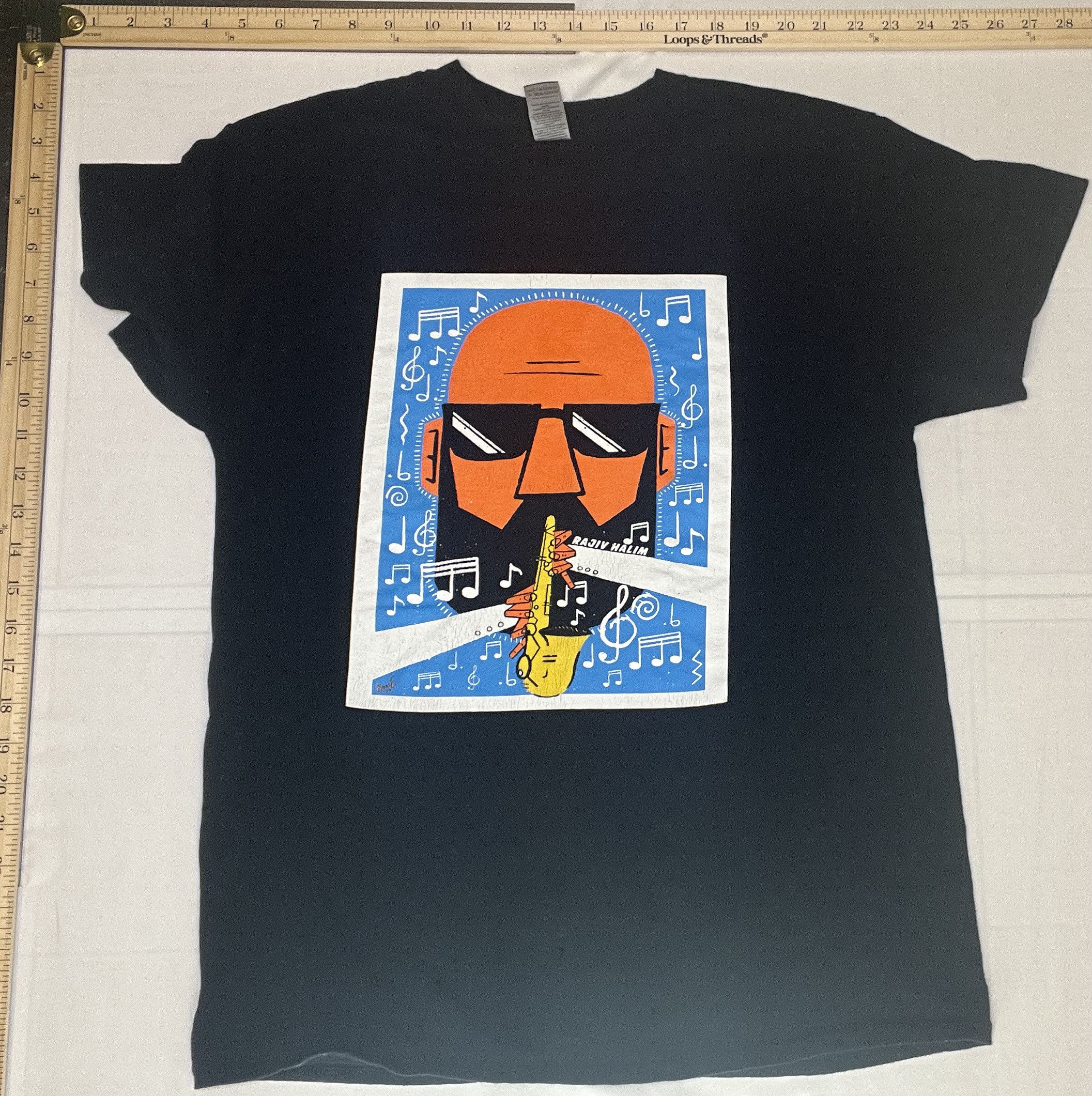 Gildan Rajiv Halim Saxophone Face Jazz T-shirt Size US M / EU 48-50 / 2 - 1 Thumbnail
