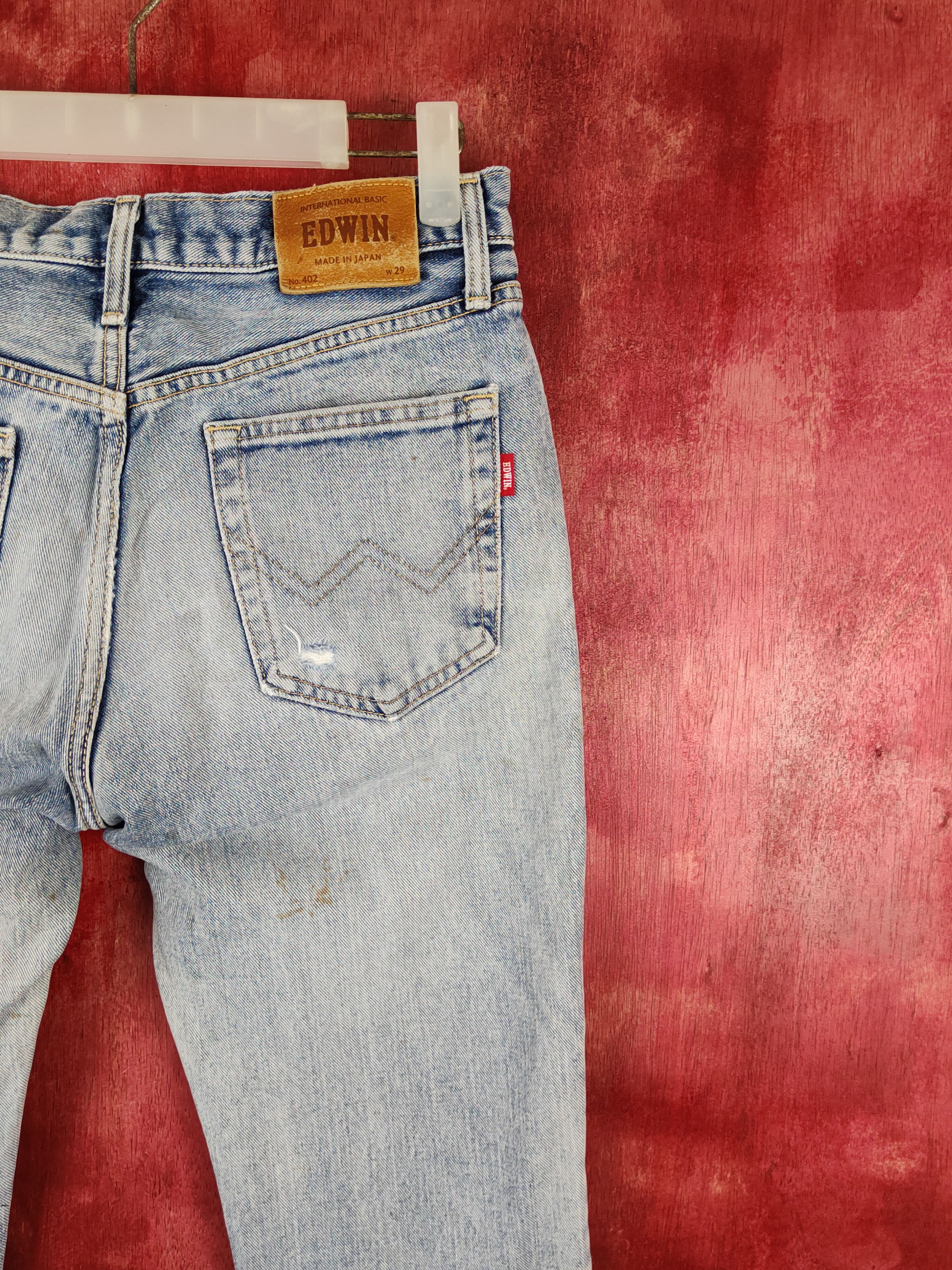 Edwin Edwin Blue Faded distressed ripped Denim #S1601 Size US 29 - 14 Thumbnail
