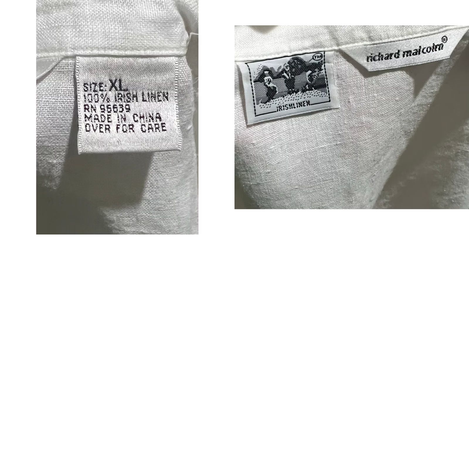 Vintage Richard Malcolm Irish Linen Blouse Button Front Top White Short Sleeve Womens XL Size XL / US 12-14 / IT 48-50 - 8 Thumbnail