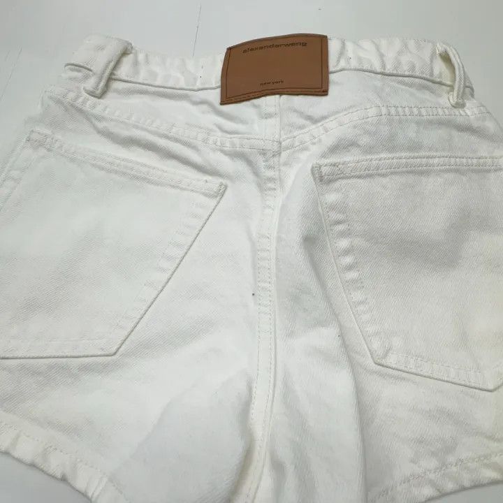 Alexander Wang Alexander Wang Women's High-Waisted White Shorts - Size 25" / US 0 / IT 36 - 3 Thumbnail