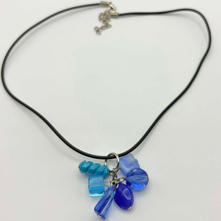 Other Blue & Black Crystal Necklace Size ONE SIZE - 3 Thumbnail