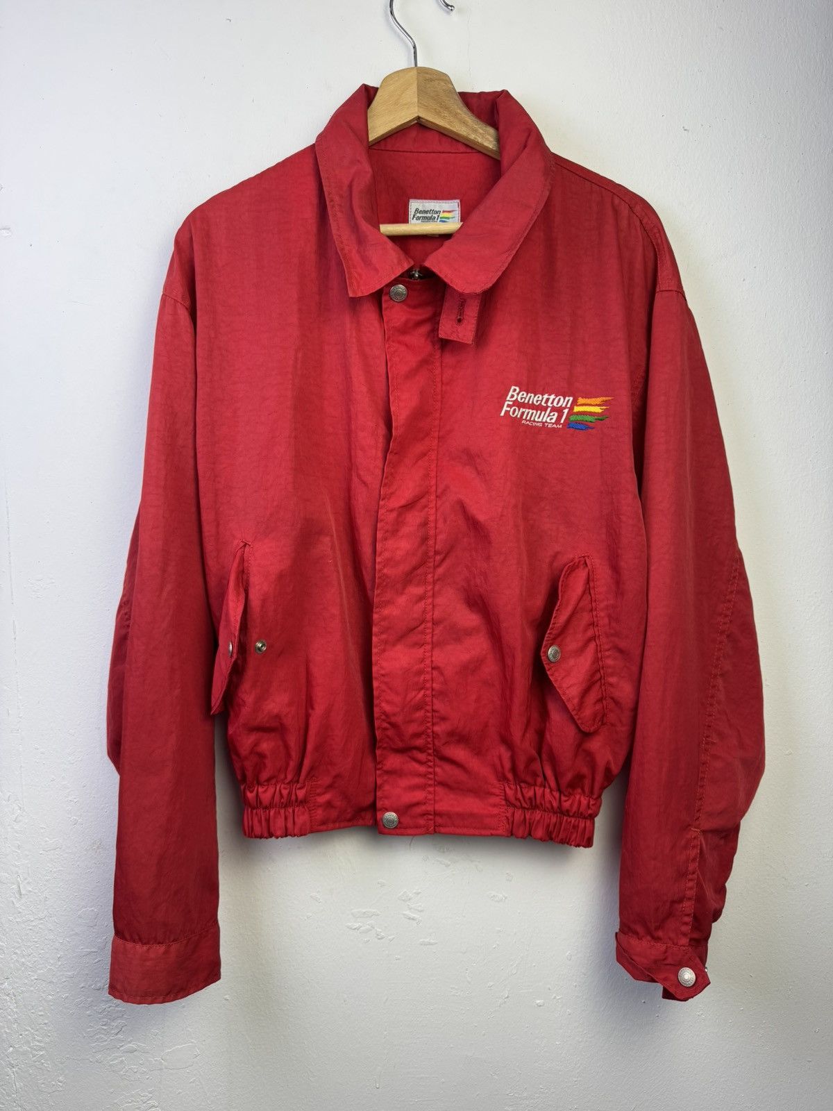 Benetton 1990s vintage Benetton Formula 1 racing team jacket. Size US L / EU 52-54 / 3 - 1 Thumbnail