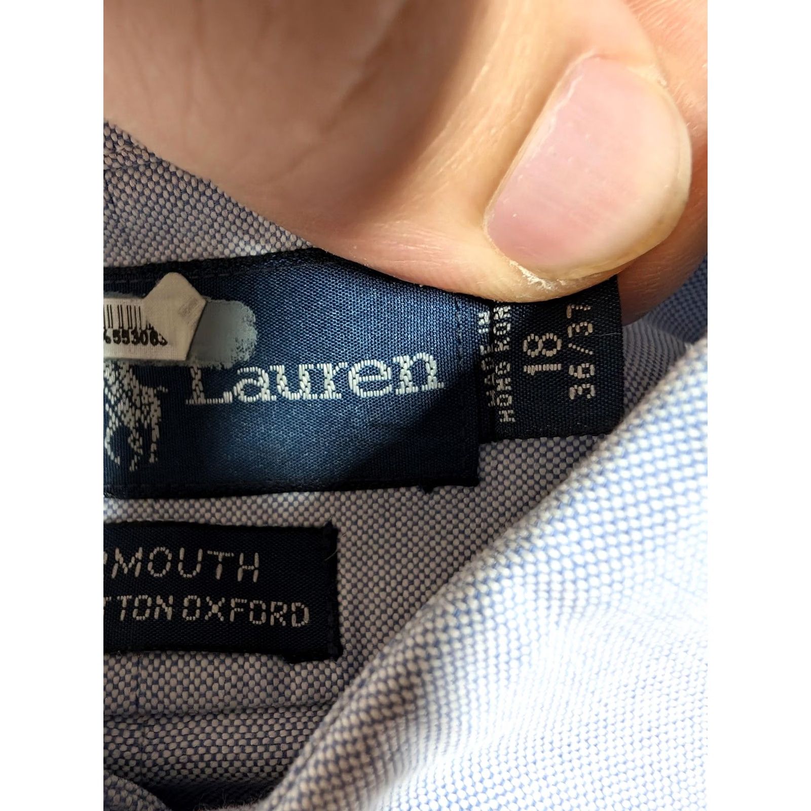 Ralph Lauren Ralph Lauren Yarmouth Shirt Mens XL Blue Oxford Button Down Long Sleeve Button-Up Solid Cotton Classic Fit Embroidered Polo Player Logo Size US XL / EU 56 / 4 - 6 Thumbnail