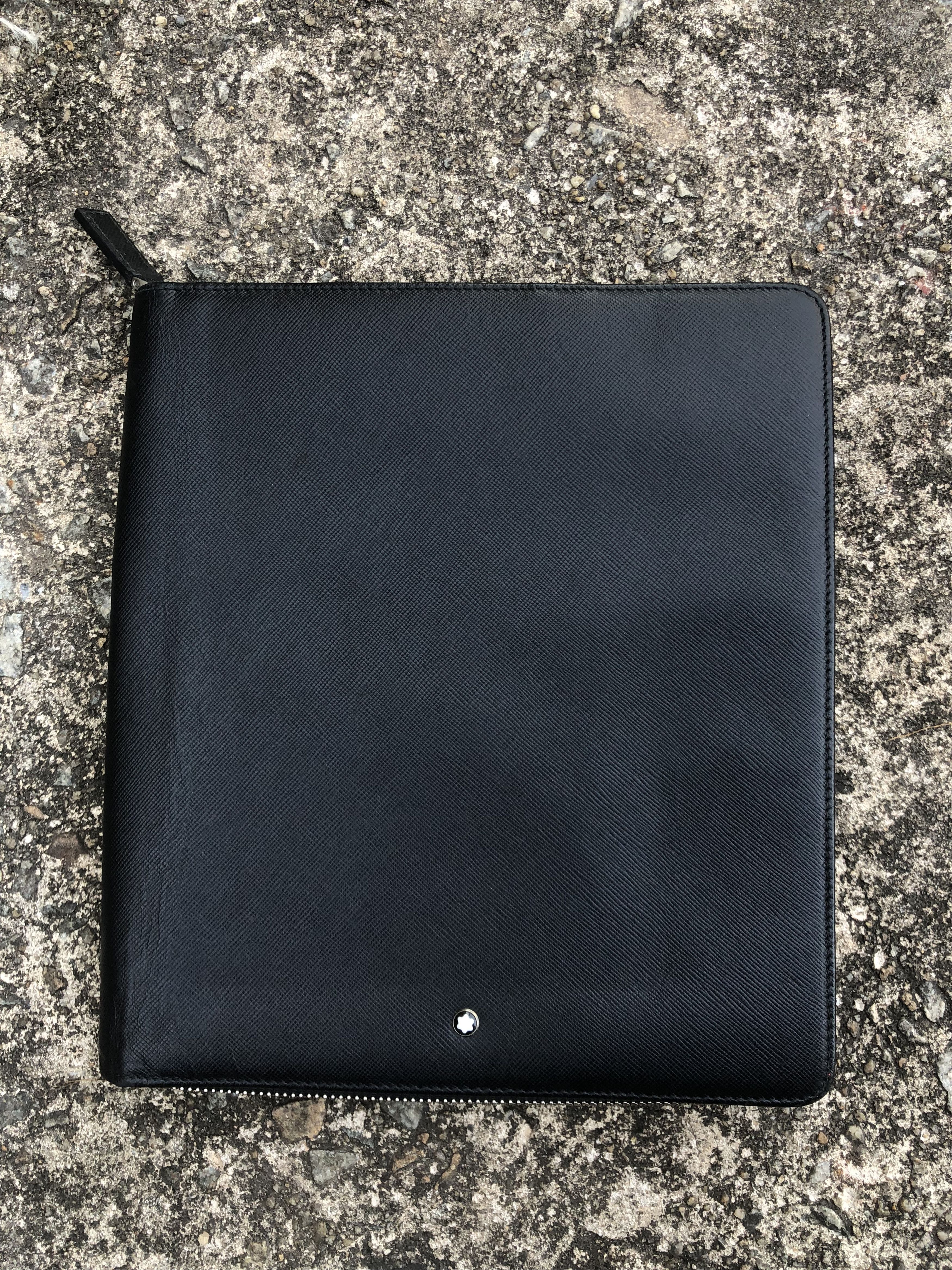 Montblanc 💯Authentic MONT BLANC Taupe Zip Around Notepad Holder Size ONE SIZE - 4 Thumbnail
