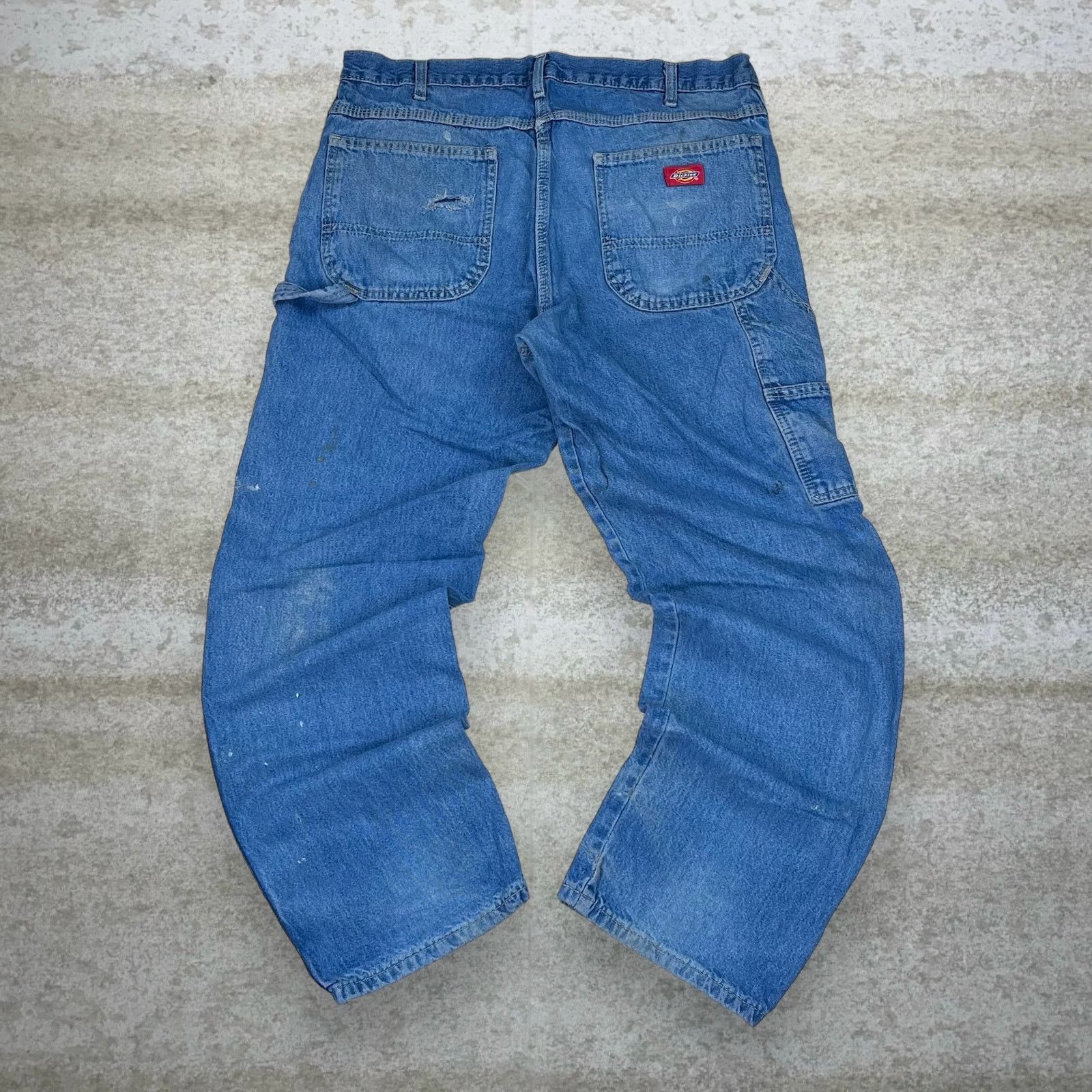 Dickies Vintage 90s Dickies Carpenter Jean 34x30 Relaxed Medium Wash Size US 34 / EU 50 - 1 Thumbnail
