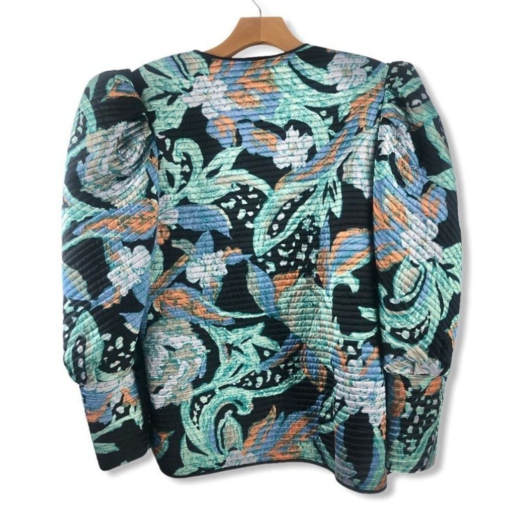 Other Vintage Pierre Labiche 100% Silk Puff Sleeve Jacket S Size S / US 4 / IT 40 - 3 Thumbnail