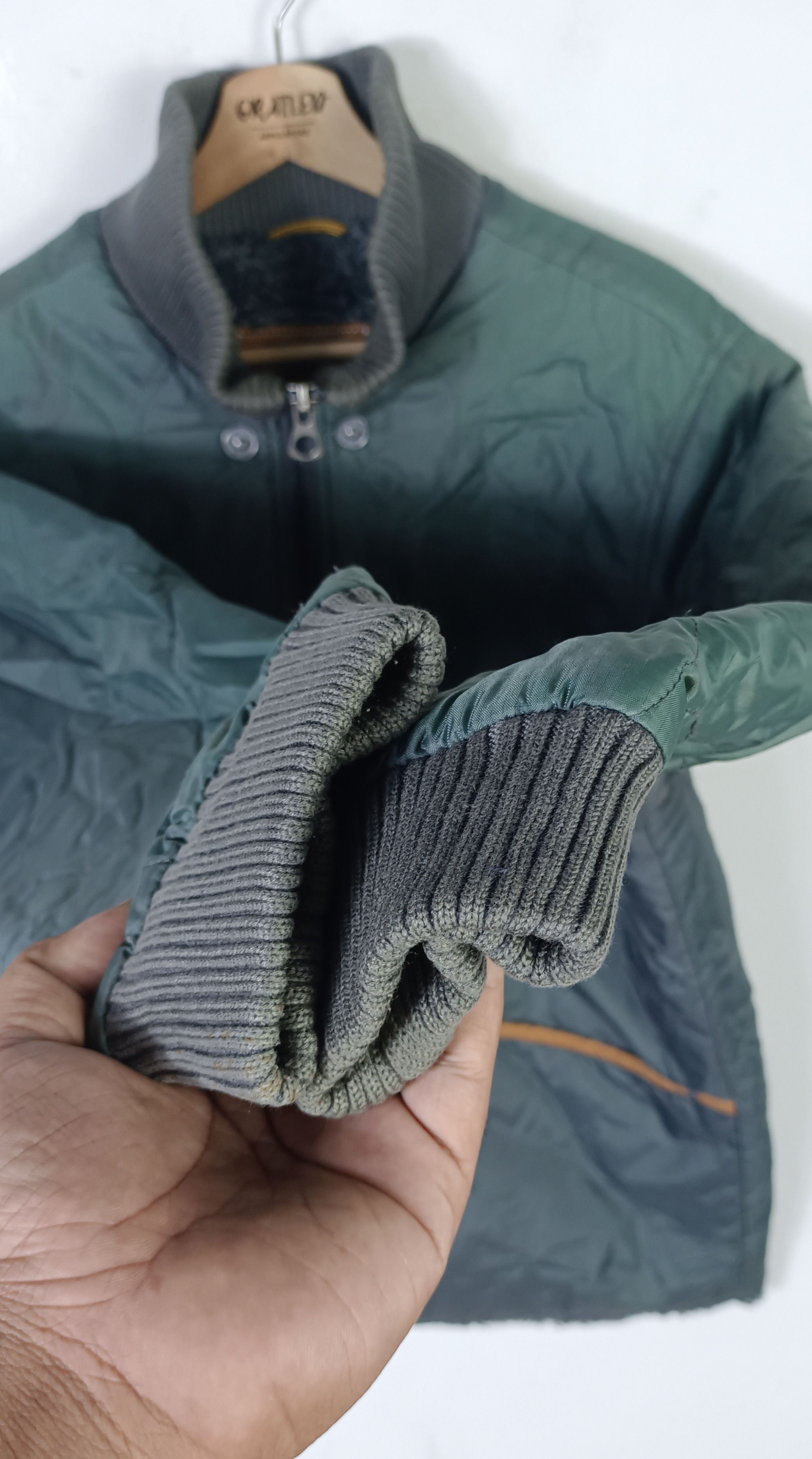Japanese Brand × Timberland Timberland Boa-lined Quilted Bomber Jacket Lot 10061 Size US L / EU 52-54 / 3 - 8 Thumbnail